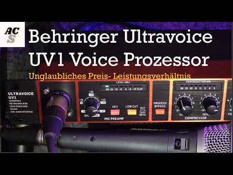 Behringer Ultravoice  UV1 | Mikrofon Vorverstarker | Voice Prozessor | USB Interface