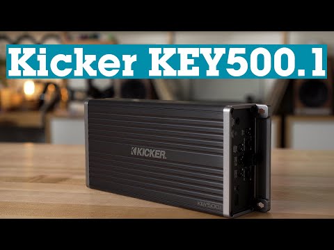 Kicker KEY500.1 mono subwoofer amp with automatic signal processing | Crutchfield