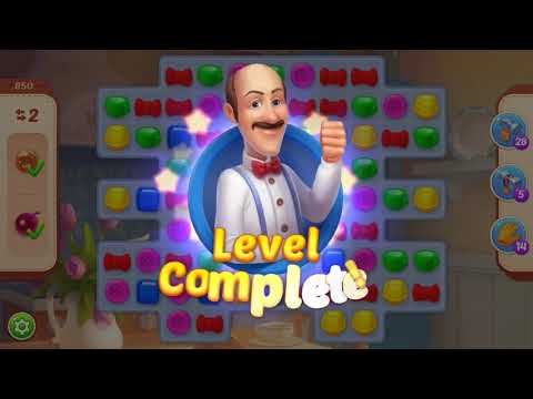 Homescapes Level 850 With No Boosters - Bonus Scene With Austin