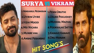Surya Vs Vikram Back To Back Songs/Love Hit Song's Back To Back/Surya Juke Box/Vikram Juke Box