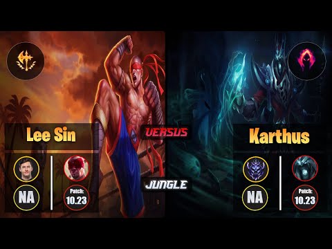 Svenskeren LEE SIN (Jungle) [Conqueror] VS KARTHUS - Diamond NA Patch 10.23