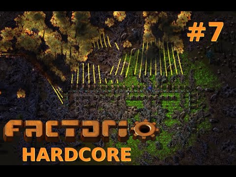 Factorio Hardcore # 7 - deathworld 600% lazy bastard (no comment) - need more ore