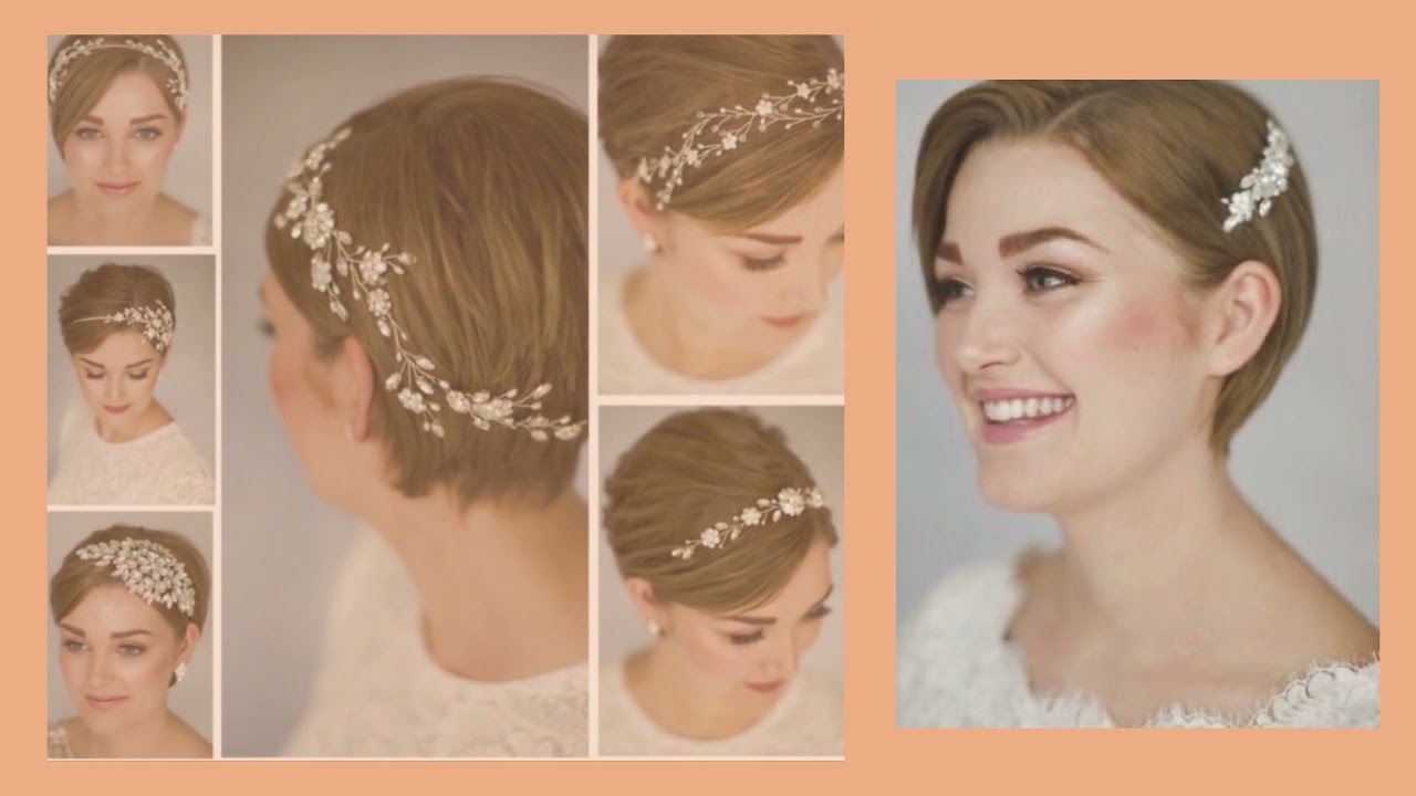 DISEÑO DE PEINADOS EN CABELLO CORTO PARA NOVIAS