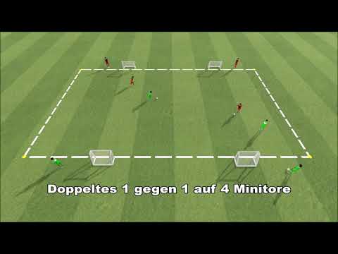 Dribbelspiel - Doppeltes 1 gegen 1