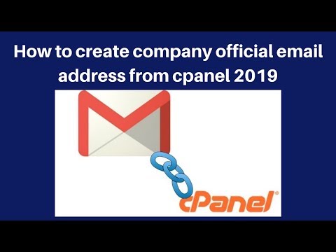How to create company official email address from cpanel 2019