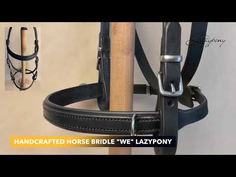 Cabezada para caballos WE Lazypony, Leather bridle