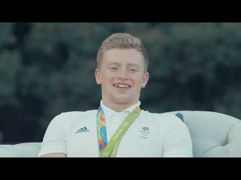 DFS   Team GB   Adam Peaty meets Justin Moorhouse at the British House Rio   Great Brits Game On