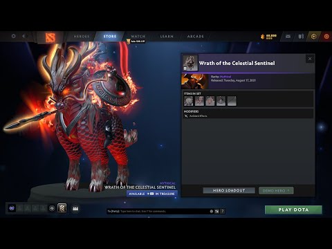 AGHANIMS 2021 COLLECTORS CACHE - WRATH OF THE CELESTIAL SENTINEL - CHAOS NIGHT SET