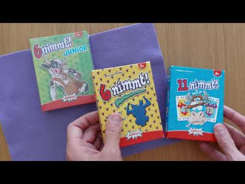 6 nimmt! Junior card game 4K preview teaser trailer  * AmassGames * board game Wolfgang Kramer Amigo