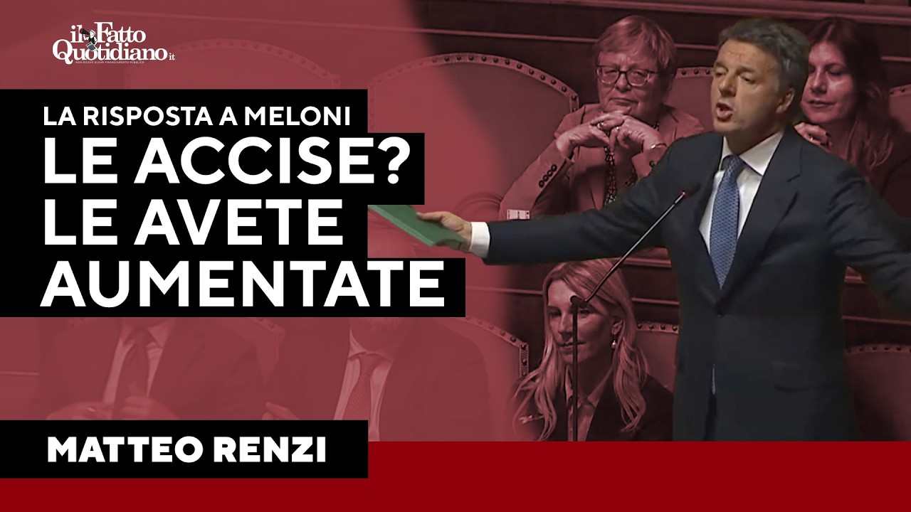 Renzi risponde a Meloni: "Le accise? Le avere aumentate. Lavorare sulla sovranità energetica"