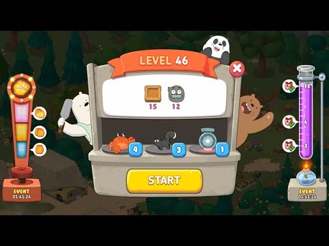 We Bare Bears Match3 Repairs Level 46 HD 1080p