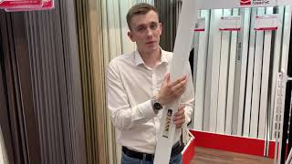 Плинтус ПВХ со съемной панелью Идеал Элит Макси 351 Каштан