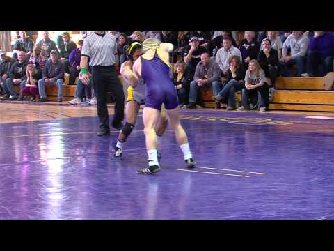 125 --#6 Dylan Peters (UNI) maj. dec. Del Vinas (KSU), 13-5 - Feb. 9, 2014