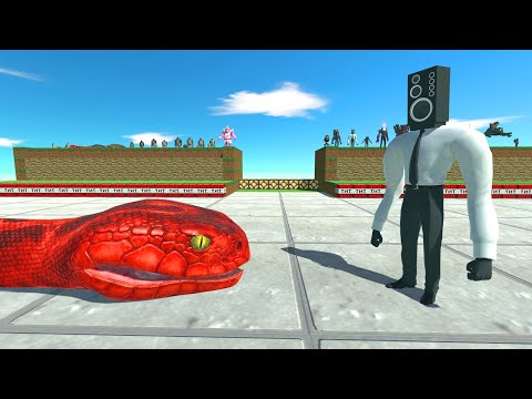 Skibidi Toilet Team VS Reptiles & Mutant Primates - Animal Revolt Battle Simulator