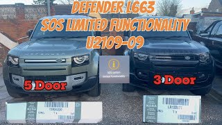 Defender L663 SOS Limited Functionality - Back Up Battery - 5 Door 3 Door - How To - CHEAP FIX *£25*