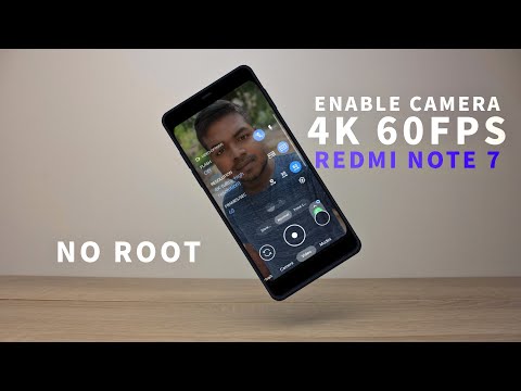 Enable 4k 60fps Video Camera Mode on Redmi Note 7 | No Root | 100Mbps Bitrate