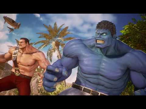 MARVEL VS. CAPCOM: INFINITE - Rocket Raccoon & Nemesis VS Hulk & Haggar