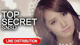 Girls&#39; Generation 소녀시대 &#39;Top Secret&#39; Line Distribution