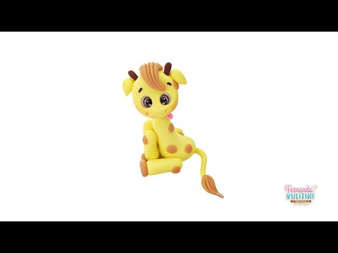 Aplique de Biscuit: Girafa