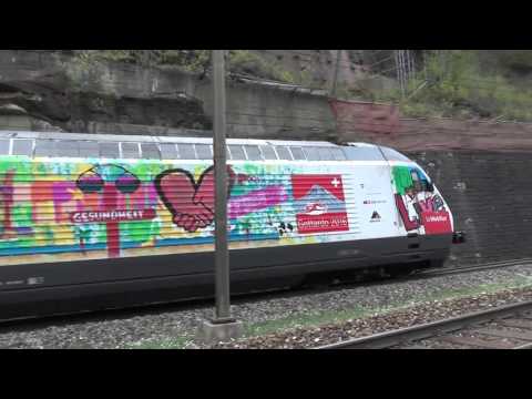 SBB Re 460 IN TRANSITO A FAIDO.(CH) 24 - 4 - 2016.