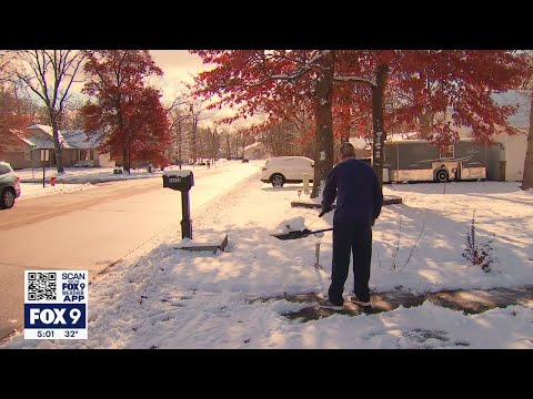 Minnesotans embracing the first snowfall over the weekend | FOX 9 KMSP