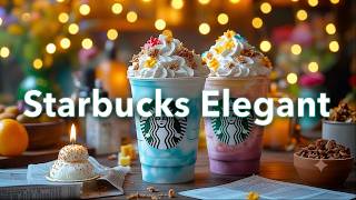 Elegant Jazz Music ☕ Starbucks Cafe & Bossa Nova Background Music For Study and Work