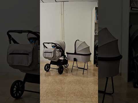 Carrito de bebé 2en1 con capazo Tiffany Gris Claro Kikaboo