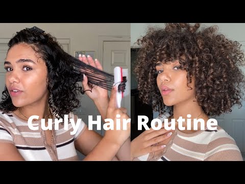 Curly Hair Routine 3b 3c| How to get definition and...