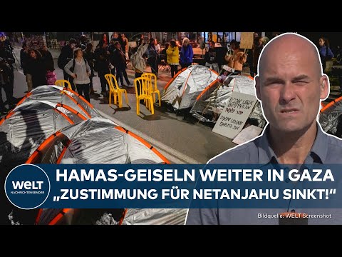 KRIEG IN NAHOST: Angehörige von Geiseln der Hamas in Gaza drängen Netanjahu zu Abkommen