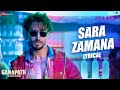 Sara Zamana Ganapath Tiger Shroff Elli AvrRam Benny Dayal Prakriti Kakar Lyrical