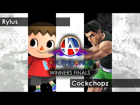 Smash 4: Rylus (Villager/Brawler) V MNK | Cockchopz (Little Mac) - Ascendance 17 Tournament SSB4