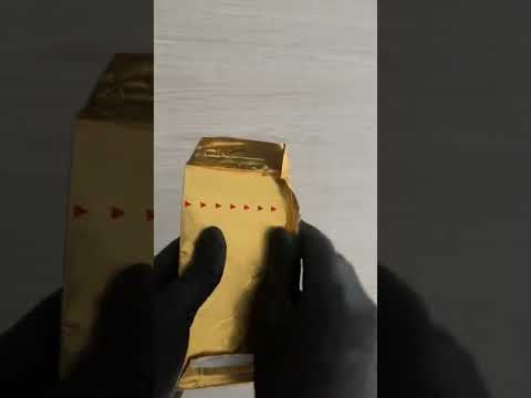 Unboxing Ferrero Rocher Bar ASMR #asmr #shorts #relaxing #chocolate   Breaking chocolate sounds