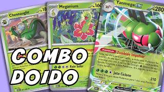 Deck Yanmega ex com Chesnaught - COMBO DE ENERGIA - Pokemon TCG Live Gameplay