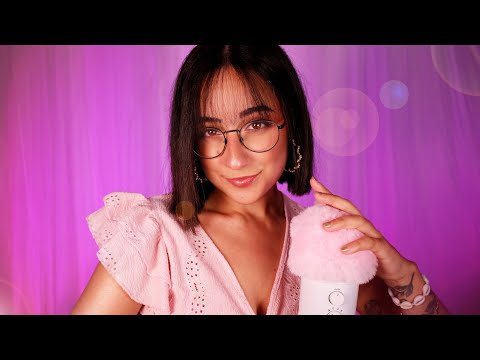 ASMR | Close Whispers & Soft Mic Brushing 💕 You're not alone 💕 "it's okay" "you're loved"