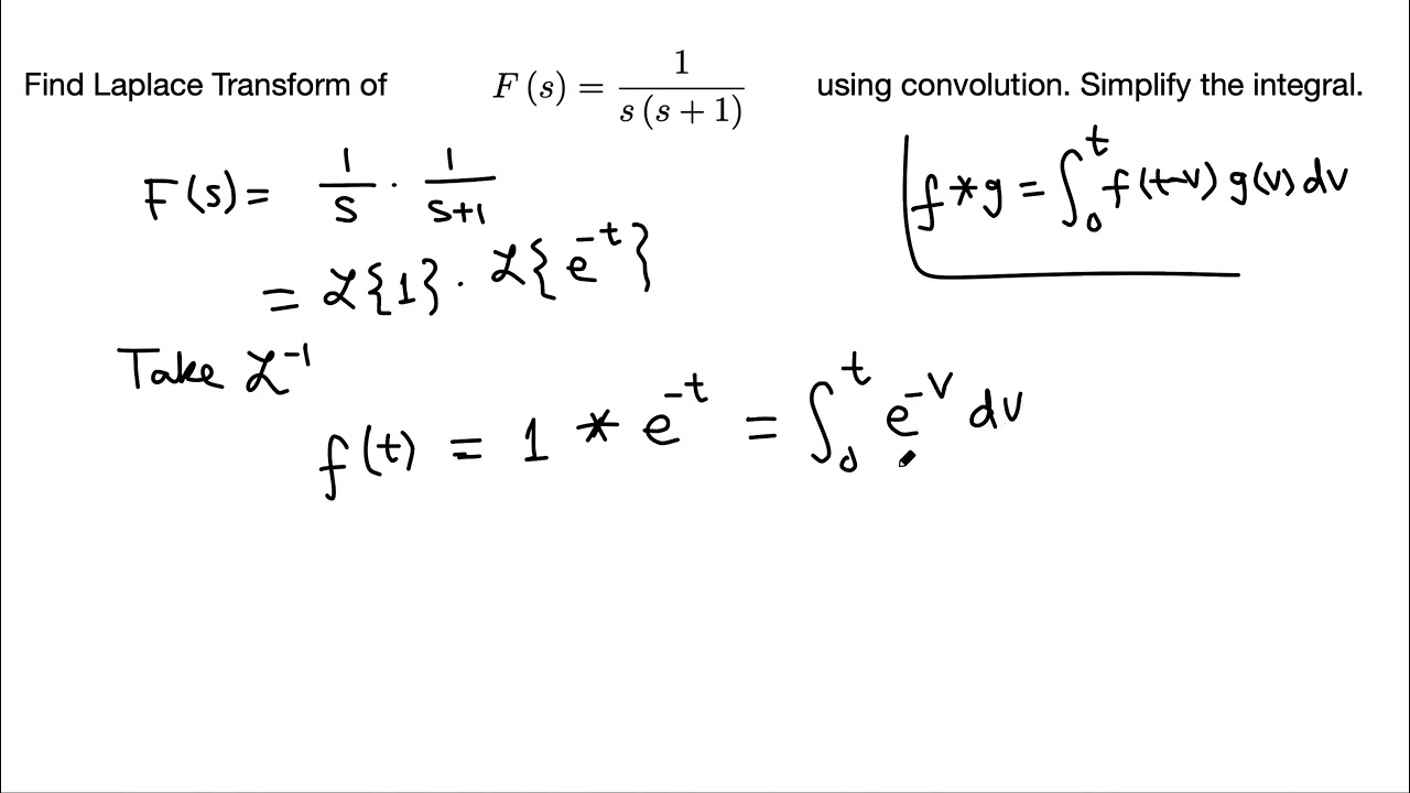 Diff Eqn: INVERSE Laplace Transform using convolution Integral