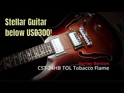 Harley Benton CST-24HB Tortoise Flame 2024 - Red Flame image 5