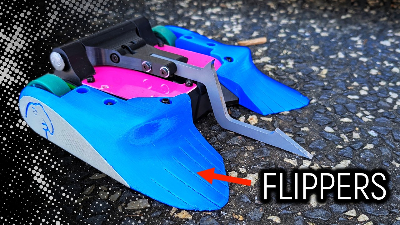 I made a Fighting Robot with Flexible Flippers!