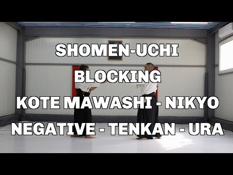 Shomen-Uchi, Blocking, Kote Mawashi - Nikyo, Negative - Tenkan - Ura / Aikido techniques