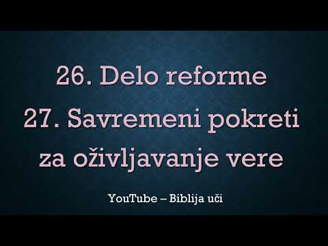 DELO REFORME I SAVREMENI POKRETI ZA OŽIVLJAVANJE VERE - Velika Borba - Audio Mp3