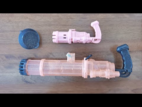 Big Bubble Gun Machine with Light Unboxing and Test 2021
