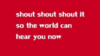 Lyrics to Shout It By Mitchel Musso
