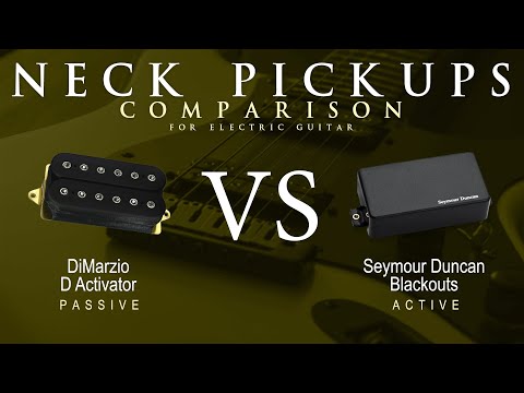 DiMarzio D ACTIVATOR vs Seymour Duncan BLACKOUTS - Neck Pickup Guitar Tone Comparison Demo