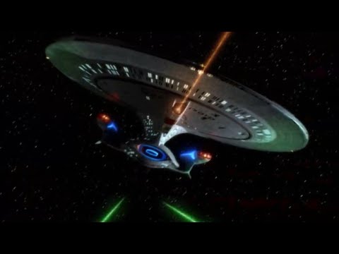 Enterprise-D Refit engaging two Negh'Var class battleships