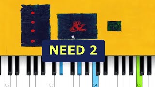 Pinegrove - Need 2 (Piano Tutorial)