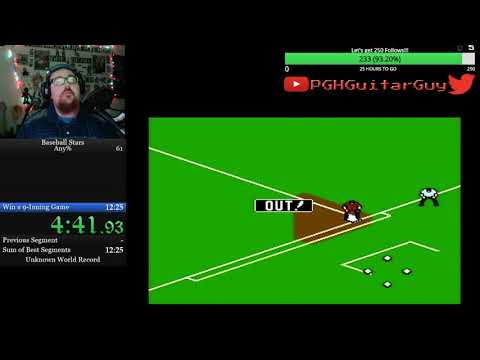 Baseball Stars, Single Game Victory, 12m08s(Former World Record).