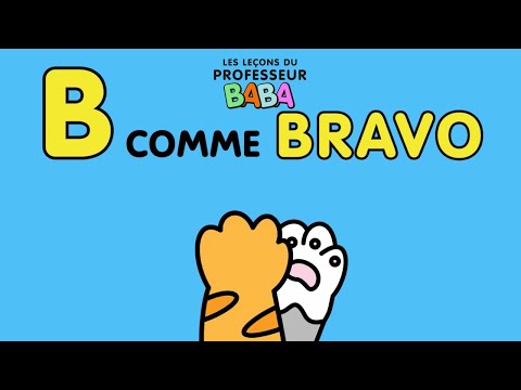 La chanson de l'alphabet - Learn Phonetic Alphabet in French with Professor Baba - Nursery Rhyme