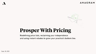 Prosper With Pricing