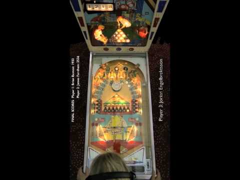 TARGET POOL Pinball Machine (Gottleib 1969) - Pinburgh 2011 Div. A Quarterfinal - KME JOE JWF Bannon