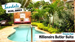 Millionaire Honeymoon Butler Suites RJ, OP, PS | Sandals Negril, Jamaica | Full Tour & Review 4K