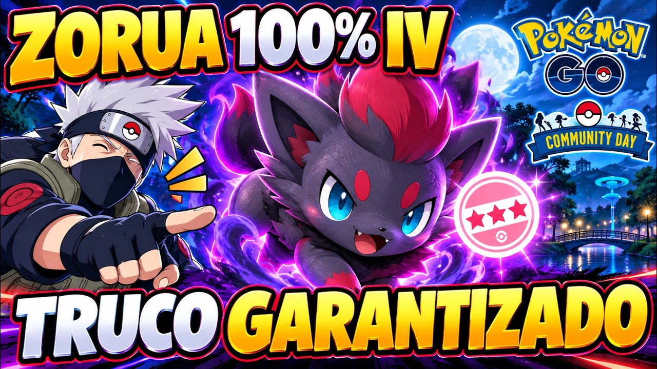 ¡ZORUA 100% IV GARANTIZADO!🔥Truco que YA funciona en Pokémon GO | Community Day 2026